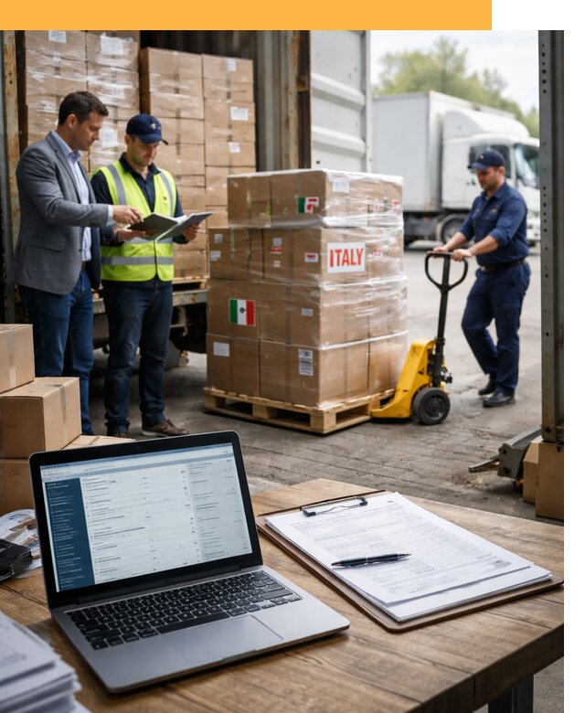 Доставка грузов из Италии: морские и авиаперевозки от 18538