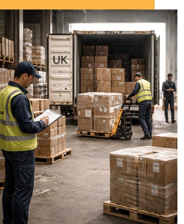 Доставка грузов из Великобритании с таможенным оформлением от 12874