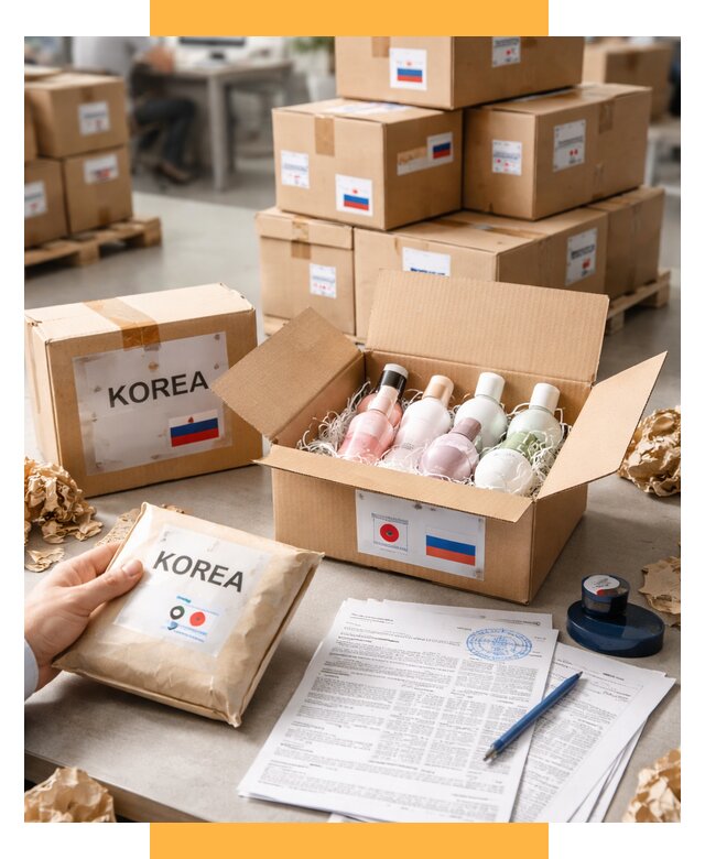 Доставка косметики из Кореи от 8754 р. под ключ | СетСервис-Стм