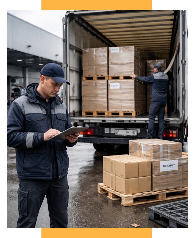 Доставка грузов из Беларуси от 15449 р. логистика СетСервис-Стм