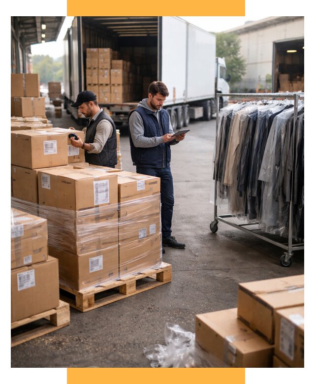 Перевозка и доставка одежды из Китая от 7724 р., СетСервис-Стм