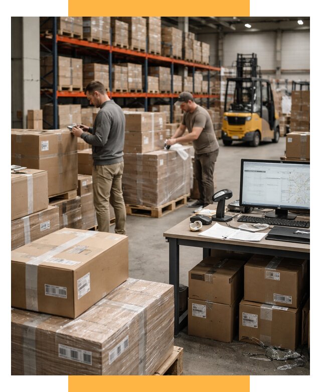 Склад консолидации в Европе от 6694 р., услуги СетСервис-Стм